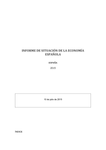 informe de situaci&oacute;n de la econom&iacute;a espa&ntilde;ola