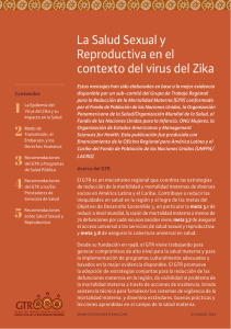 La Salud Sexual y Reproductiva en el contexto del virus del Zika