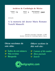 In memoriam. A la memoria del doctor Mario Romano Testelli Matarelli