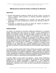 Método para la cuenta de mohos y levaduras en alimentos.