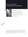 ADIÓS A ARISTÓTELES: LA COMUNICACIÓN “HORIZONTAL”*