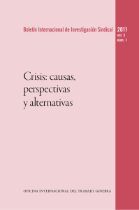 Crisis: causas, perspectivas y alternativas
