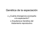 Genética de la especiación