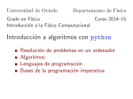 Introducción a algoritmos con python