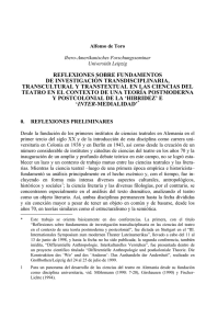 reflexiones sobre fundamentos de investigaci&oacute;n transdisciplinaria