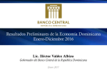 Gráficos de la rueda de prensa sobre la economía dominicana