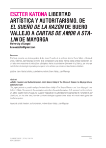Libertad art&iacute;stica y autoritarismo. De El sue&ntilde;o de la raz&oacute;n de