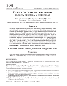 Resumen Colorectal cancer - Universidad de Manizales
