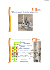 TEM: Microscopía electrónica de transmisión