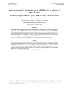 Aspectos psicosociales relacionados con la calidad de