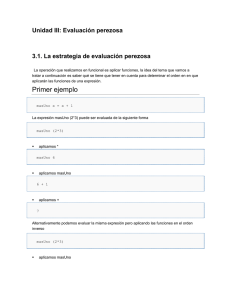 Evaluación perezosa.