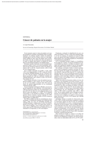 Cáncer de pulmón en la mujer - Archivos de Bronconeumología