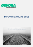 informe anual 2013 - Gevora Construcciones SA