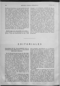 EDITORIALES - Revista Clínica Española