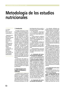 Metodología de los estudios nutricionales
