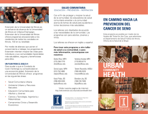 en camino hacia la prevencion del cancer de seno