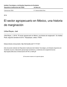 El sector agropecuario en México, una historia de - ReI