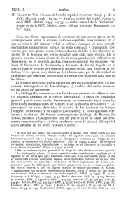 M. CRIADO DE VAL, Sintaxis del verbo español moderno. Anejo 41