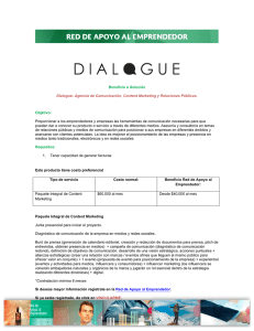 Beneficio o Solución Dialogue- Agencia de Comunicación