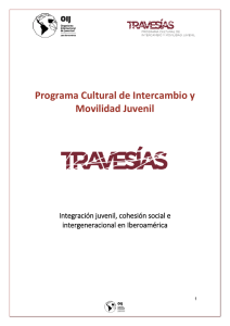 TRAVESÍAS. Programa Cultural de Intercambio y Movilidad Juvenil