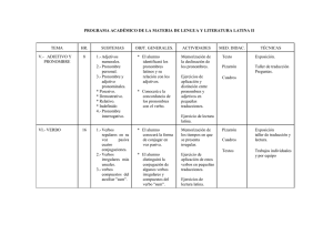 LENGUA Y LITERATURA LATINAS II