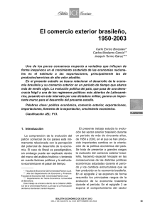 El comercio exterior brasileño, 1950-2003