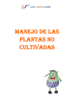 MANEJO DE LAS PLANTAS NO CULTIVADAS