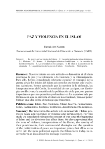 paz y violencia en el islam - e-Spacio