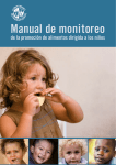 Manual de monitoreo de la promoción de alimentos dirigida a los