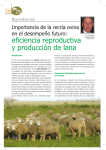 eficiencia reproductiva y producción de lana