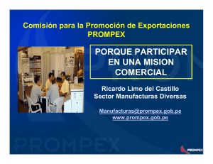 mision comercial
