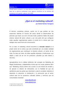 &iquest;Qu&eacute; es el marketing cultural?