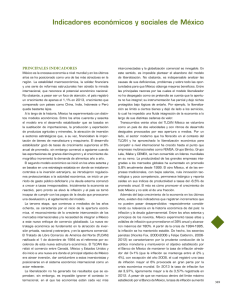 Indicadores económicos y sociales de México