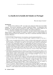 huella de la batalla del Salado en Portugal