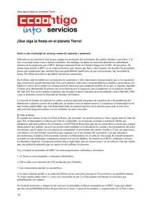 ¡Que siga la fiesta en el planeta Tierra! - ccoo