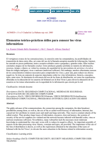 elementos de virus informaticos