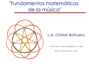 Fundamentos matemáticos de la música