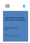 “Barry” Obama en Indonesia: Islam, democracia y