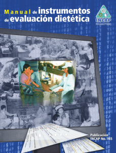 Manual de instrumentos de evaluación dietética