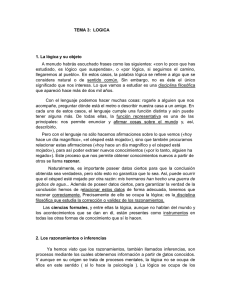 TEMA 3: LOGICA 1. La lógica y su objeto A menudo habrás