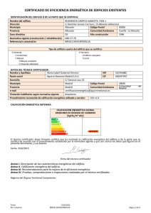 certificado de eficiciencia energética de edificios existentes