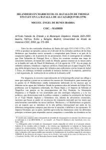 Irlandeses en Marruecos: el batall&oacute;n de Thomas Stucley en la