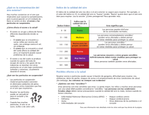 La Calidad del Aire y Su Salud  - Public Health