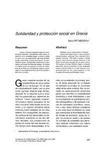 Solidaridad y protección social en Grecia