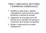 TEMA 3: MERCADOS, SECTORES Y BARRERAS COMERCIALES