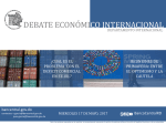 debate económico internacional - Banco Central de la República