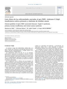 Guía clínica de las enfermedades asociadas al gen FMR1: síndrome