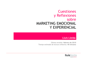 Cuestiones y Reflexiones sobre MARKETING