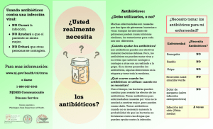 ¿Usted realmente necesita los antibióticos?