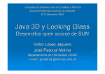 Java 3D y Looking Glass - Departamento de Sistemas Informáticos
